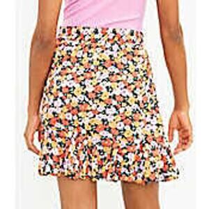 LOFT Floral Mini Skirt - Multicolor